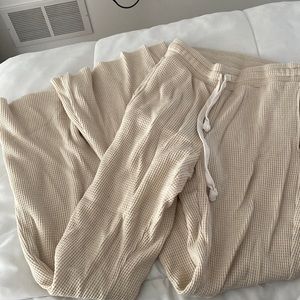 Waffle Wide Leg American Eagle Lounge Pants